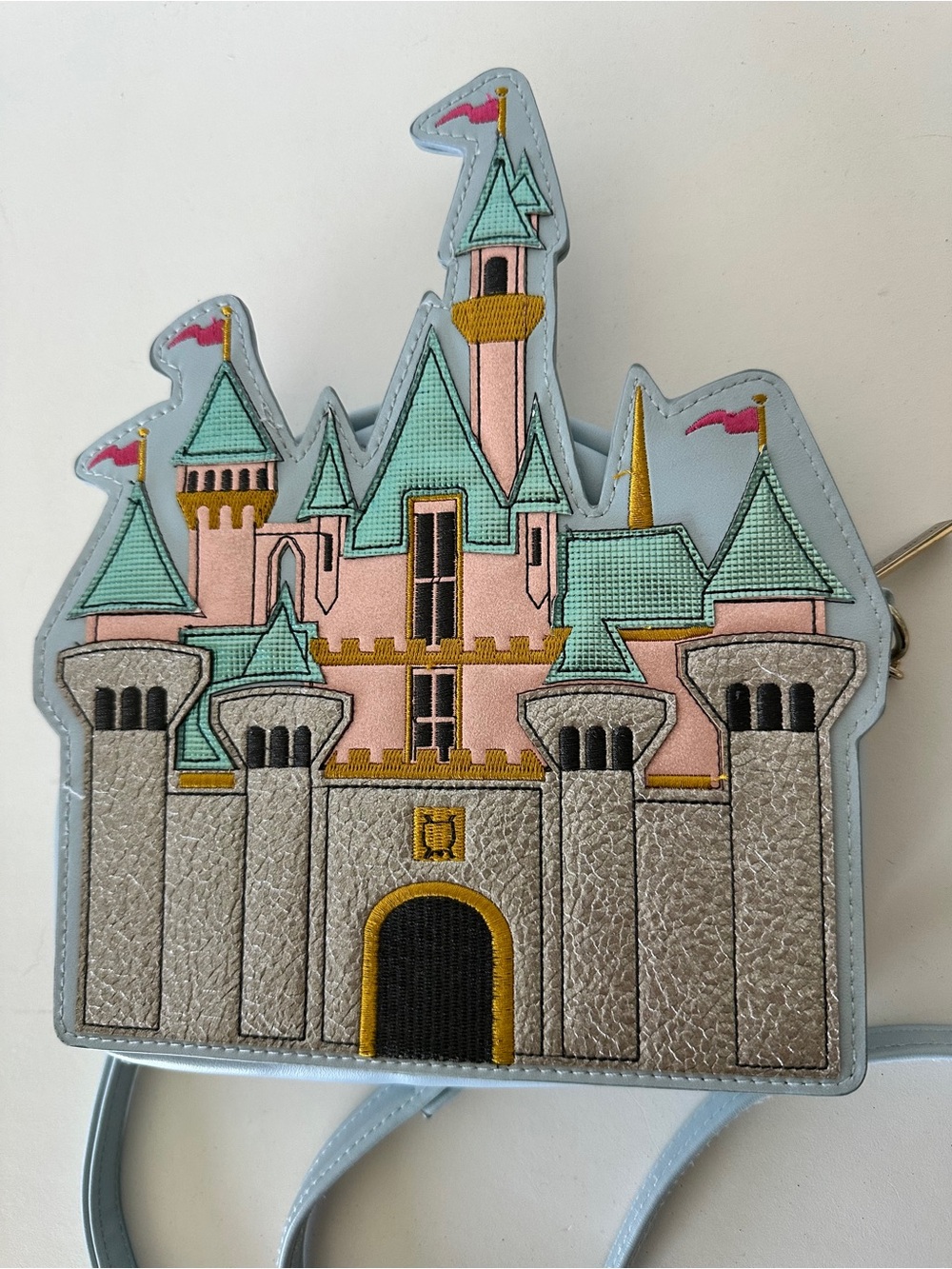 Danielle Nicole Disney Disneyland Sleeping Beauty Aurora Castle Crossbody Bag - Picture 3 of 7